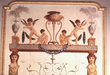 (detail) Pompeian Music Room Wall